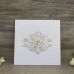 Square Invitation with Buckle Decoration Foil Printing Customized Original Wedding Invitation Card 